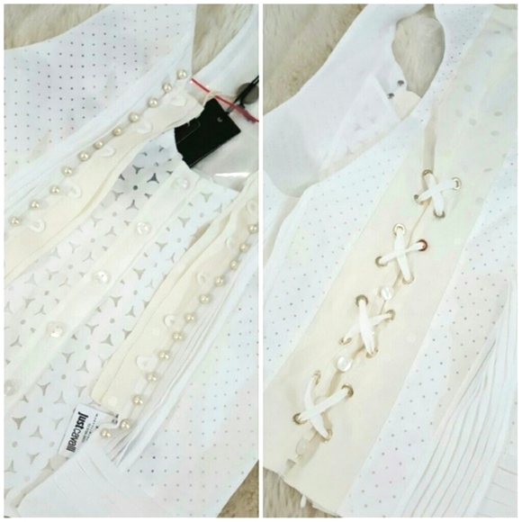 🍒NWT🍒 JUST CAVALLI 100% COTTON VEST TOP - Picture 8 of 13